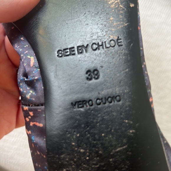 See by Chloe Satin Ballet Flats EU 39 US 8/8.5 + - Picture 4 of 6